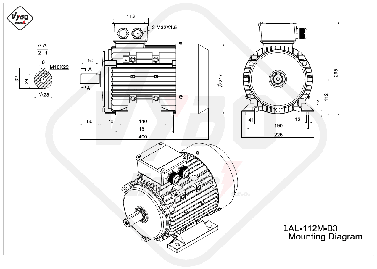 Elektromotor 5,5kW - 1450 U/min - 5,5 kW - E- Motor in Brandenburg