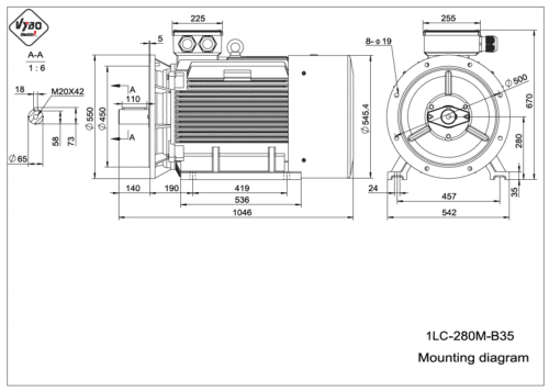 Elektromotor 90 kW 1LC280M-2, 2975 ot.min.-1 - Image 7