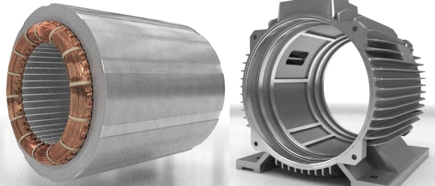 stator a rotor - elektromotory 2AL