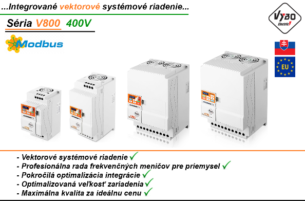 frekvenčné meniče V800 400V
